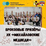 Команда "Михайловские медведи" обладатели бронзовых медалей